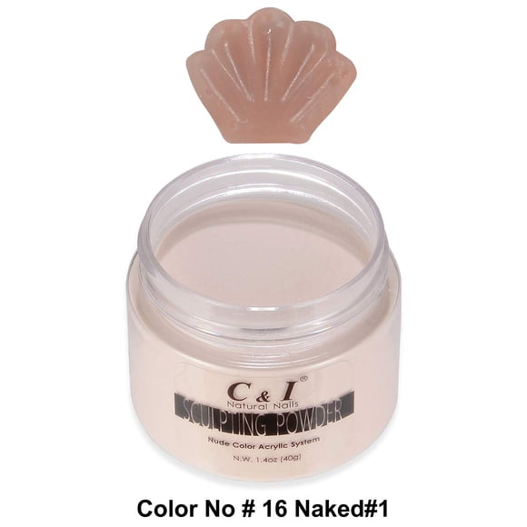 C&I Polvo Acrílico Color # 16 3 D Nail Flower Sculpting Nail Powder 1.4 oz 40 g