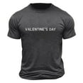 thumbnail image 4 of PNTUTB Men's Fashion Valentine's Day Themed Prints Casual Loose Crew Neck Comfortable Short Sleeve T-shirt, 4 of 6