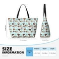 thumbnail image 3 of Hirioo Cute Pug Dogs for Large Capacity Beach Travel Bag for Women Men Foldable Beach Bags, Ideal for Travel, Beach, Pool, Picnic, and Family Outings, 3 of 7