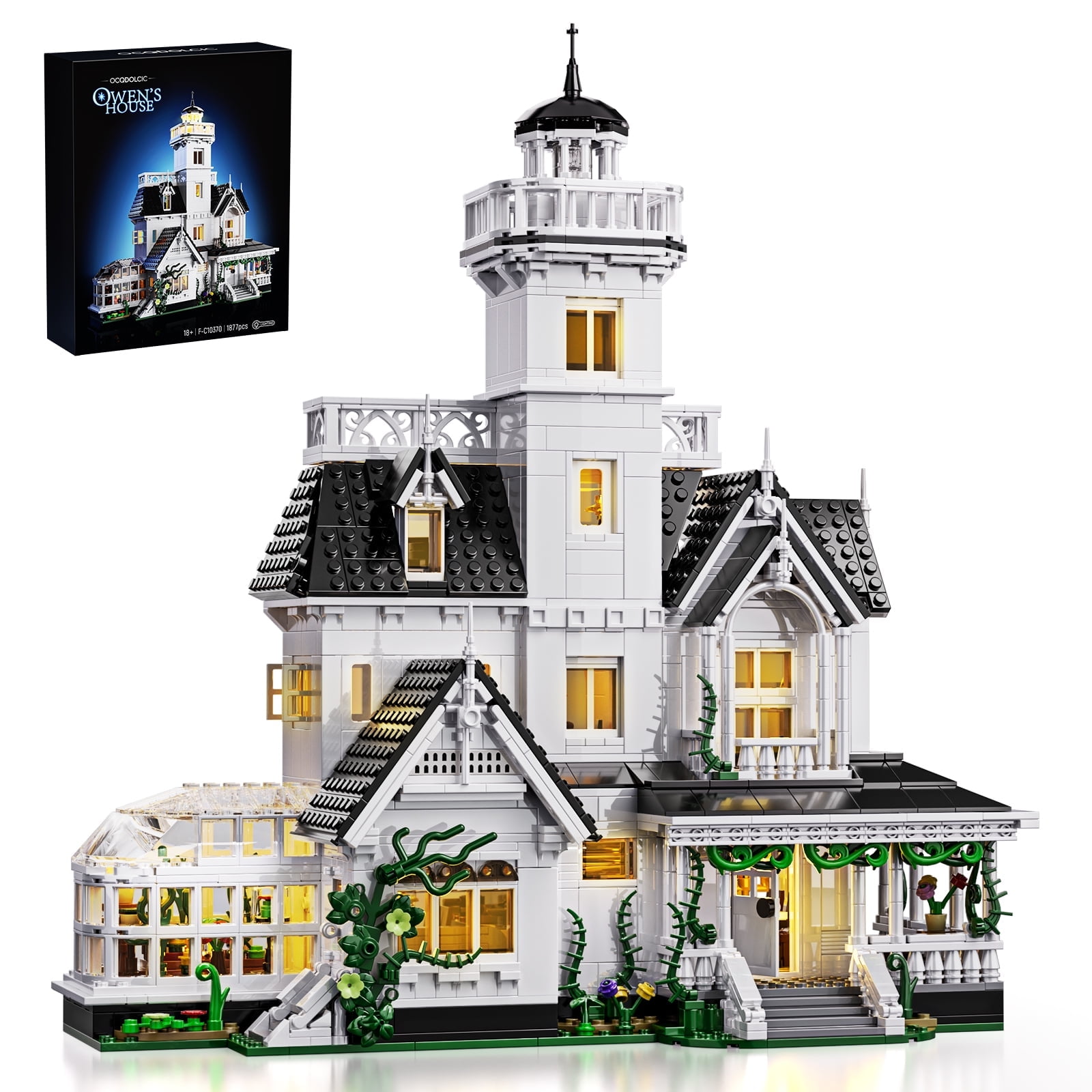 BuildingBoat Magic House Building Blocks Kit, 1877-Piece Set photo 1