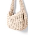 thumbnail image 3 of Bolsa de mano acolchada ODODOS para mujer, color marfil, 3 of 6