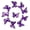 Purple, variant on 10 Pcs Butterfly Decorations, Butterfly Wall Decor, 3D Butterflies, Artificial Butterflies Crafts for Christmas Party For Spring Summer And Autumn Craft Home Wall Table Bedroom Decoration