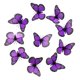 thumbnail image 1 of 10 unidades de pegatinas 3D de mariposas naranjas, adhesivos realistas para la decoración del hogar, el dormitorio y la mesa, 1 of 4