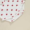 thumbnail image 6 of Bagilaanoe Newborn Baby Girl Rompers Heart Print Long Sleeve Bodysuit + Headband 3M 6M 9M 12M Infant Ribbed One Piece Jumpsuit, 6 of 7