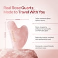 thumbnail image 5 of Plantifique Rose Quartz Gua Sha Facial Tool, Face Massager for Lymphatic Drainage, 5 of 10