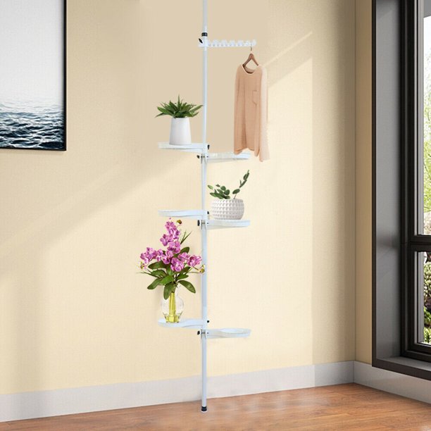 TFCFL 7Tier Indoor Plant Pole, Corner Flower Display Rack Adjustable Plant Pot Stand