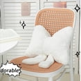 thumbnail image 4 of SUSIELADY Bow Pillow Room Decor, Plush Bow Pillows for Bedroom, Sofa, or Office Chair, Soft and Comfortable Accent Cushion, 15.7" x 11.81", Black, 4 of 6