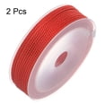 thumbnail image 3 of Unique Bargains 2 Pack Twisted Nylon Twine Thread Beading Cord 2mm 13M/43 Feet Extra Strong Braided Nylon String, Red, 3 of 6