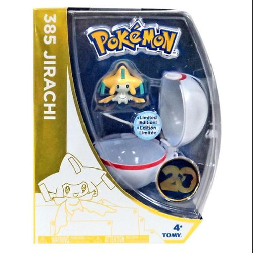 Pokemon th Anniversary Jirachi 385 Limited Edition Tomy Pokeball Figure Set Walmart Com