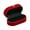 Red, variant on Portable Double Rings Box Display Jewelry Gift Holder Wedding Engagement Ring Case Organizer