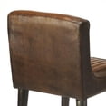 thumbnail image 3 of Dark Brown Leather Bar Stool, 3 of 5