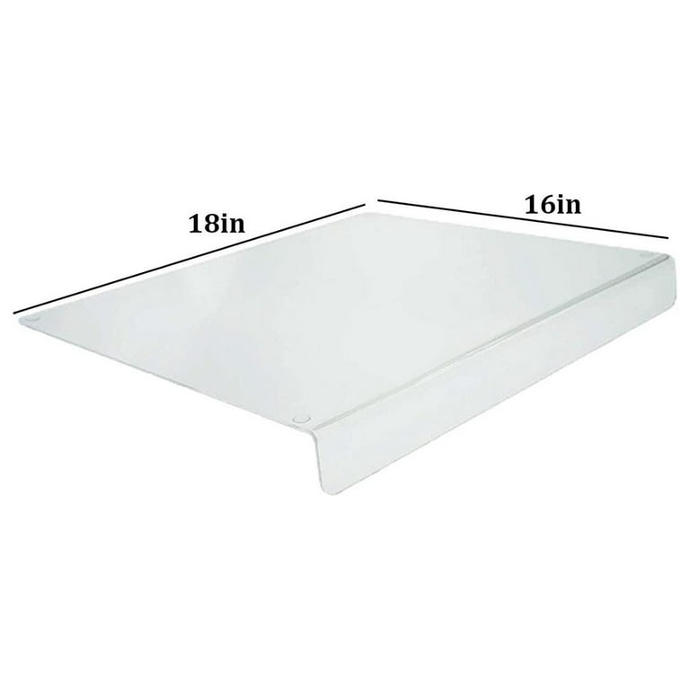 Gracenal Acrylic Cutting Board with Counter Lip, Clear Cutting  Boards for Kitchen Counter Non Slip, 18x14 Inch Large Cutting Board for  Countertop Protector, Apartment Essentials, Kitchen Gadgets Gifts: Home &  Kitchen