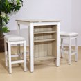 3 Pieces Counter Set Storage Space For Small Space Modern Farmhouse ...