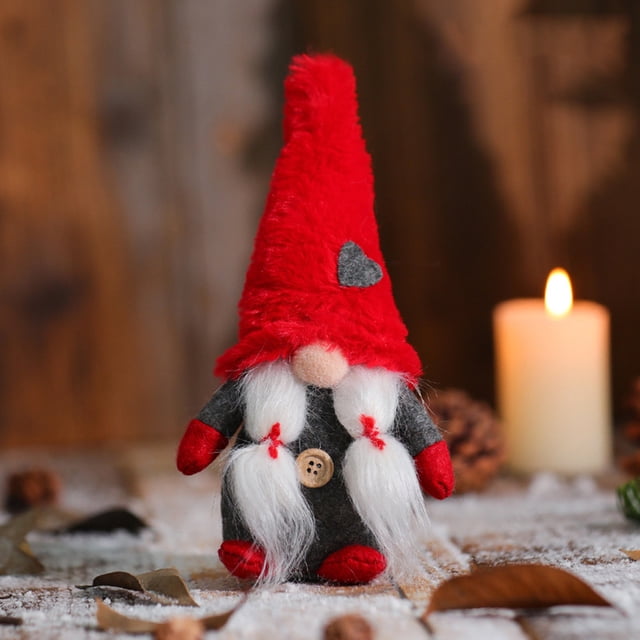 Muñecas Sin Rostro Bosque De Navidad Anciano Muñeca De Amor Encantadora Decoración Duradera De Vacaciones Para Estantería De Escritorio Junto A La Cama matsuzay HA039487-03