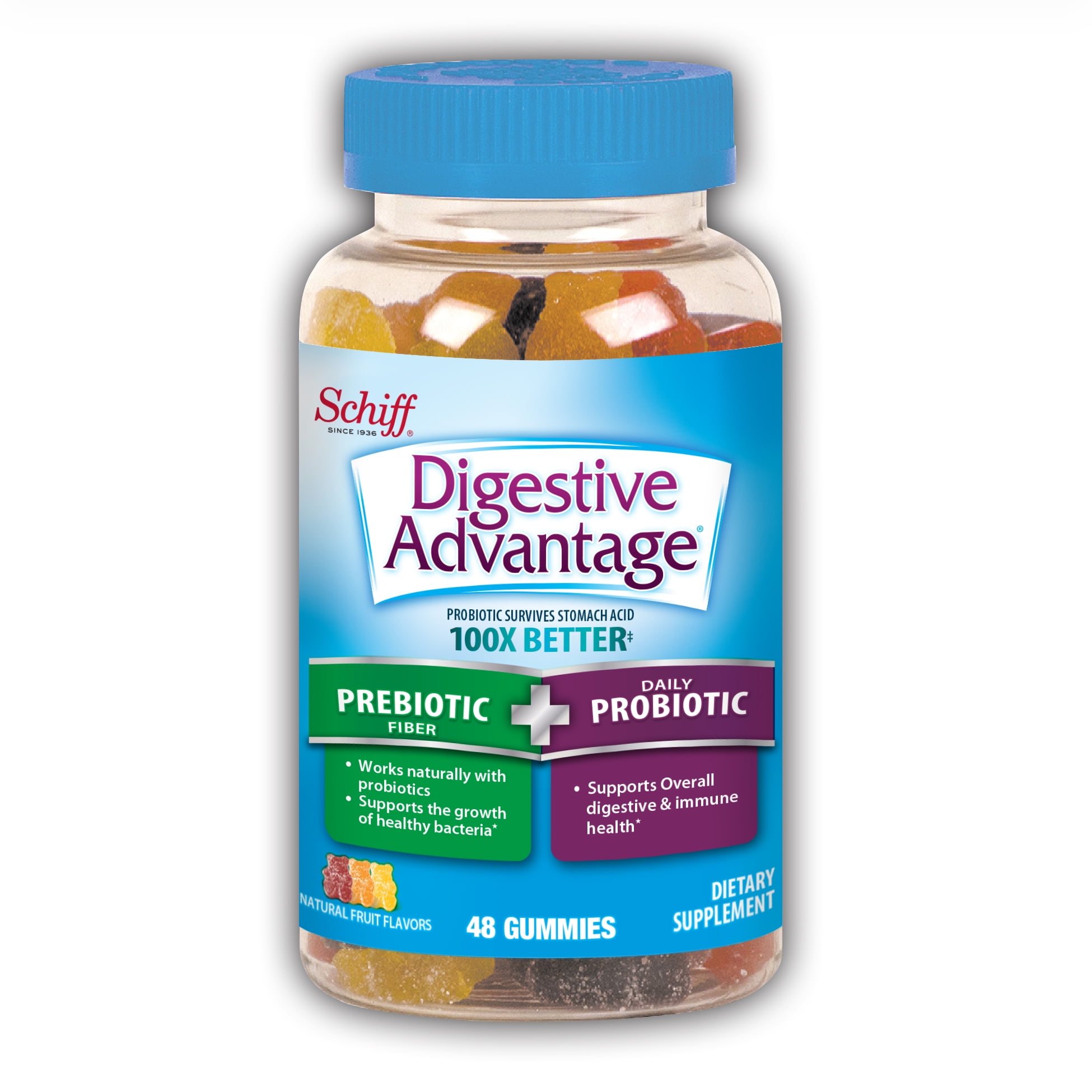 Digestive Advantage Prebiotic Fiber Plus Daily Probiotic Gummy Dietary