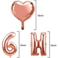 thumbnail image 4 of CINEEN 6 Months Happy Half Birthday Balloon Banner Decorations, Rose Gold 1/2 Birthday Party Balloon Sign Supplies, 6 Month Birthday Decor for Baby Girl, 4 of 8