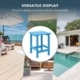 thumbnail image 5 of ZYPPP Furniture Outdoor Adirondack Side Table, HDPE, Weather and UV Resistant, Square End Table for Your Patio, Backyard, Balcony,Porch, Garden, Deck (Pacific Blue), 5 of 10