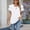 White, variant on Women's Elegant Chiffon Blouse with Flutter Short Sleeves – Crew Neck Loose Fit Solid Color Summer Outing Casual Shirt White,XL
