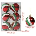 thumbnail image 3 of Clearance! 6PCS Christmas Tree Ball Bauble Hanging Home Party Ornament Decor 6CM, 3 of 4