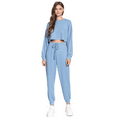 thumbnail image 2 of BYND AVG Womens Premium Knit Jogger Sweatpants with Drawstring Elastic Active Loungewear, 2 of 4