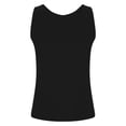 thumbnail image 4 of Women's Criss-Cross V Neck Tank Top with Built-in Bra and Padded Support Featuring Soft Stretchy Fabric Black XL, 4 of 7
