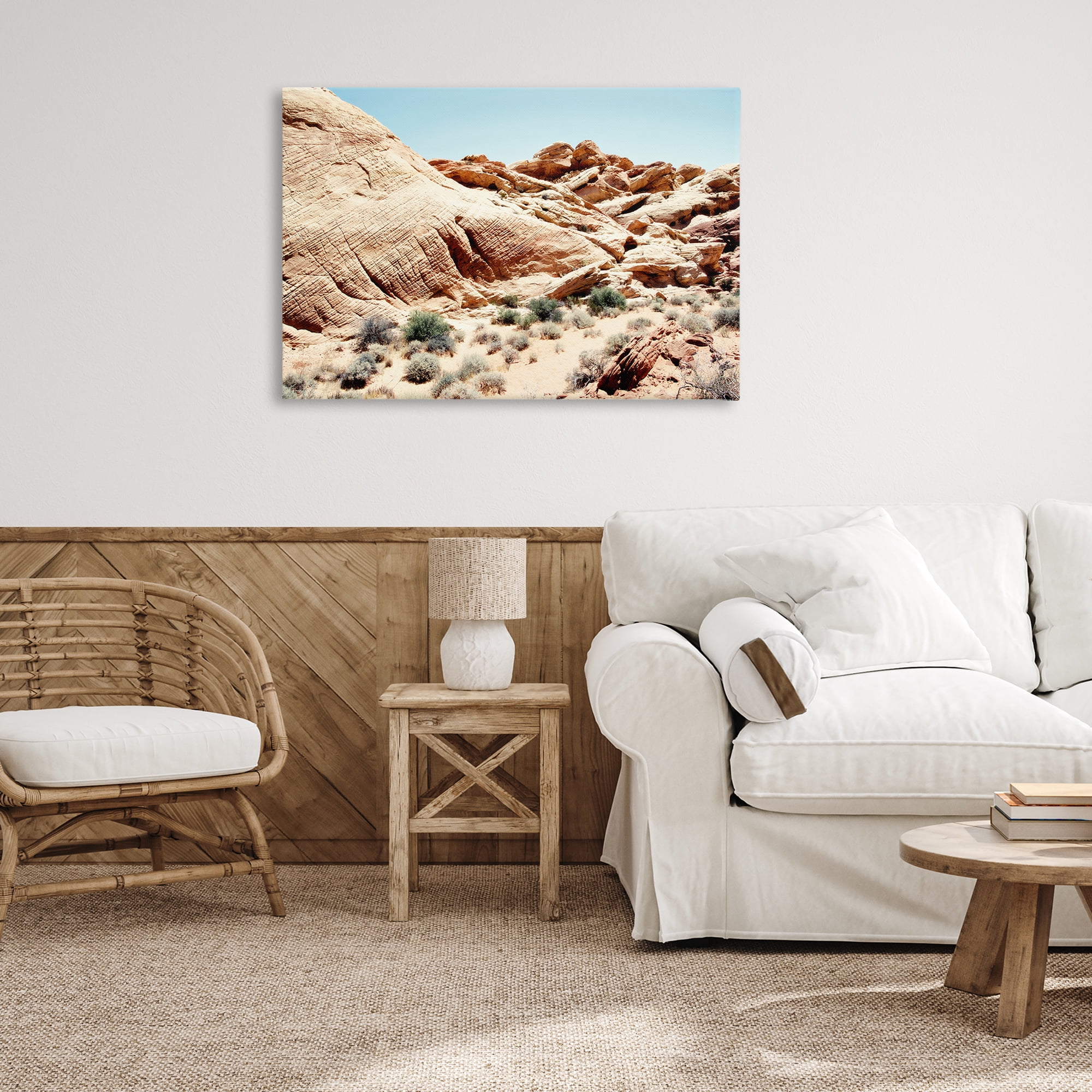 Stupell Industries Arid Desert Scenery Landscape & Nature Photography Wrapped Canvas Art Print Wall Art, 36 x 24