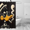 thumbnail image 3 of Cortina de ducha de tela de poliéster impermeable Bugs Bunny, decoración de baño, kit de cortina de ducha con ganchos, 72 x 72 pulgadas, 3 of 8