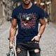 thumbnail image 1 of Tops para hombre, blusas y camisas de manga corta con cuello redondo para hombre, jersey informal de moda con estampado de cuello redondo para hombre, pantalones cortos deportivos para fitness, blusa, 1 of 5