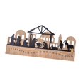 thumbnail image 4 of Calendario de Adviento de Natividad de Madera, Conjunto de Belén, Centro de Mesa Festivo, Adornos Reutilizables Coleccionables de Madera, 24 Días, 4 of 9