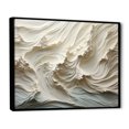 thumbnail image 2 of Designart "Papercut-Style Waves In White And Blue II" Coastal Waves Floater Framed Canvas Wall Art, 2 of 5