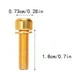 thumbnail image 5 of Paquete de 6 tornillos Eigraketly para vástago de bicicleta Acero inoxidable M5 M6, 5 of 6