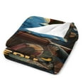 thumbnail image 4 of Paddington Bear Bag (3) Luxury Flannel Blanket - Super Soft Anti-Static Plush Warm Blanket for Sofa Bed - Extra Large Cozy Blanket for Men and Women, Home Decor Gift., 4 of 9