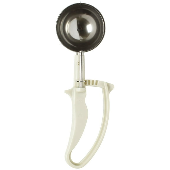 Excellante 3 1/4 oz disher, #10 ivory, easy grip handle, comes in each