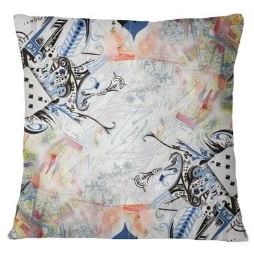 S4Sassy&nbsp;Poker Print Multicolour Square Home Decorative Cushion Cover Pillow Case Throw - Choose Size