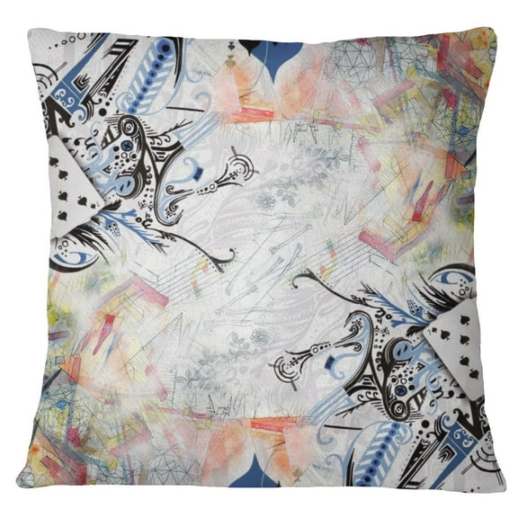 S4Sassy Poker Print Multicolour Square Home Decorative Cushion Cover Pillow Case Throw - Choose Size