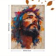 thumbnail image 3 of Qisvanset 12x16 Inch Classic Jesus Portrait Canvas Wall Art, Religious Figure Art Indoor Home Wall Ornament, 3 of 8