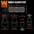 thumbnail image 3 of WEN 1.25-Inch by 10-Foot Dust Hose Kit with Fittings and Reducers (DCA023), 3 of 4