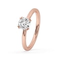 thumbnail image 2 of 1.00 CT Round Solitaire Engagement Ring for a Perfect Proposal 14k Rose gold Wedding Ring Lab Created Diamond Ring For Women, 2 of 5