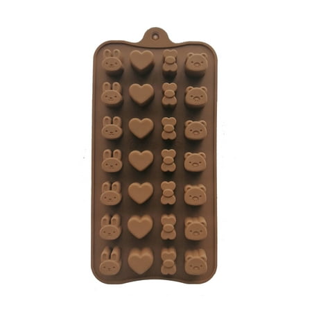 

Yedhsi Easter Bunny Shape Hocolate Mold DIY Baking Tool Non-stick Silicone kitchen organization