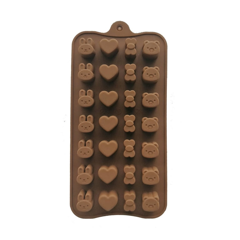 Jikolililili Cute Silicone Molds - Fancy Shapes Small Chocolate Molds - Non-Stick, Easy to Use & Clean Candy Molds - Mini Chocolate Molds Silicone