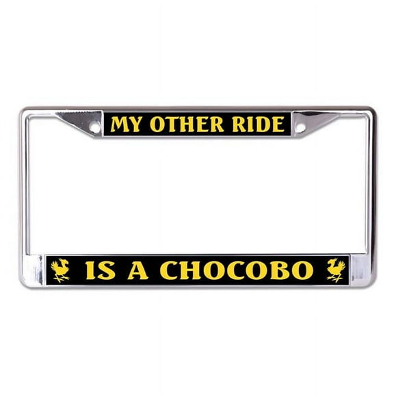 212 Main LPO8064 6 x 12 in. My Other Ride is a Chocobo Chrome License Plate Frame