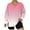 Womens Pullover Pink, variant on Womens Oversized Plus Size Tops, Long Sleeve Pullover for Women Fall Fashion Loose Fit Ombre Tie Dye Side Slit V Neck Sweatshirts