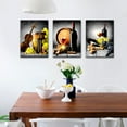 thumbnail image 2 of Wall Art For Kitchen Canvas Artwork Fruits Grapes Wine Bottle Foods Canvas Painting - 3 Pieces Canvas Art Contemporary Nature Pictures for Dining Room Wall Decor Home Decoration, 2 of 6
