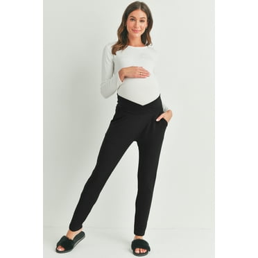 French Terry V-Waistband Maternity Lounge Pants