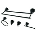 thumbnail image 1 of Kingston Brass BAH821318478MB Concord 5 Piece Bathroom Accessory Set - Matte Black, 1 of 1