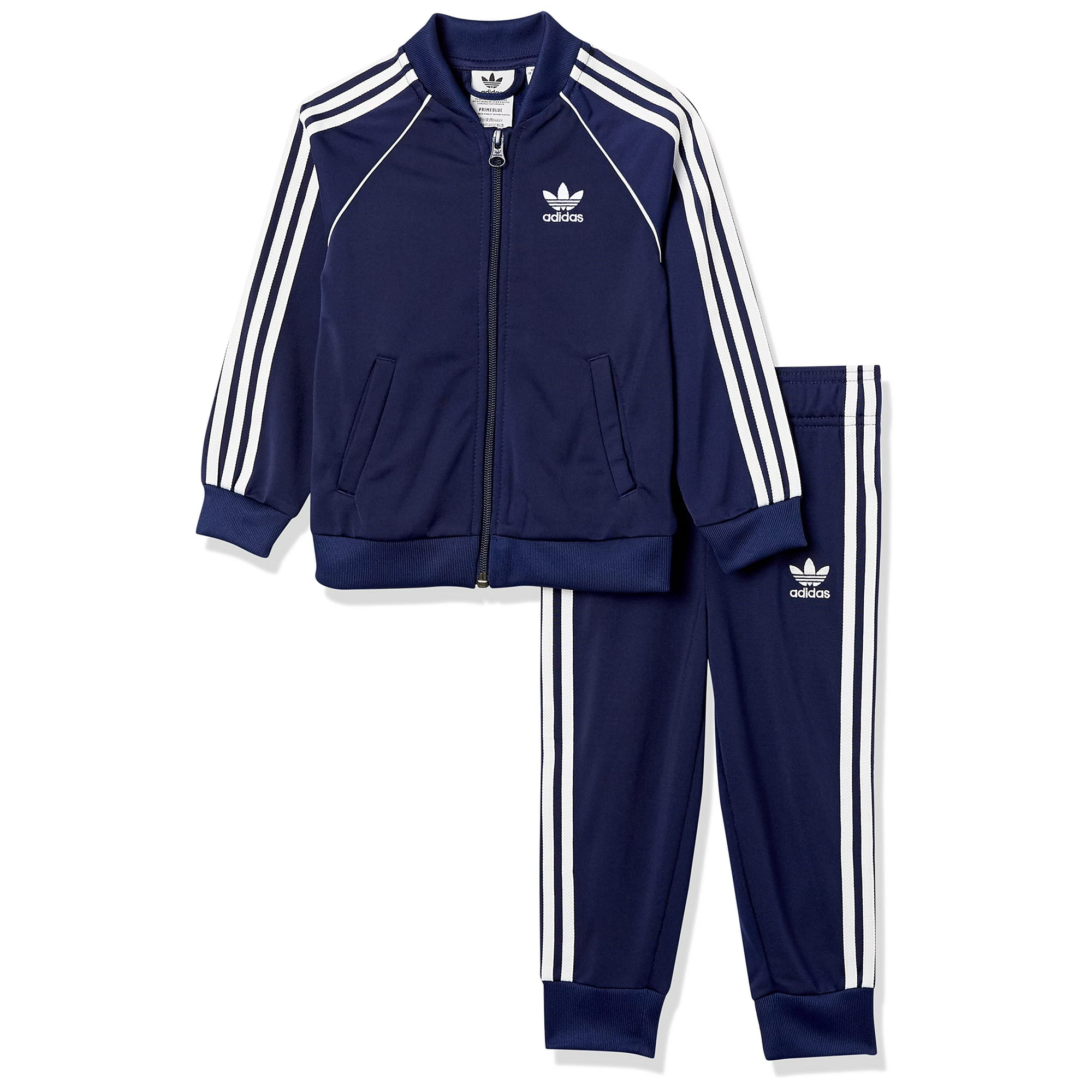 adidas Originals unisex baby Adicolor Superstar Tracksuit Night Sky White 18M Walmart