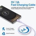 thumbnail image 4 of USB C Charger Fast Charging, 25W Dual Port PD Charger Block with 2pcs USB C to C Cable 6FT, Type C Charger Wall Charger Adapter Charging Box USB C Brick Cube with Type C Phone Charger Cords, Purple, 4 of 8
