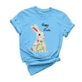 thumbnail image 3 of Inverlee Easter Shirts for Women Funny Bunny Eggs Graphic Tees Soft Short Sleeve T Shirts Blouses Summer Crewneck Dressy Casual Tops, 3 of 6