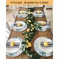 thumbnail image 4 of 15 Inch Round Placemats Set of 6, Spring Floral Non Slip Heat Insulation PP Table Mats, Vintage Tulips Flower Butterfly Retro Wood Blue Washable Place Mats for Kitchen Dining Party Table Decor, 4 of 7