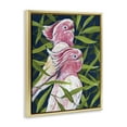 thumbnail image 4 of Stupell Industries Tropical Paradise Cockatoo Animals Painting Gold Floater Framed Canvas Art Print Wall Art, 25 x 31, 4 of 10